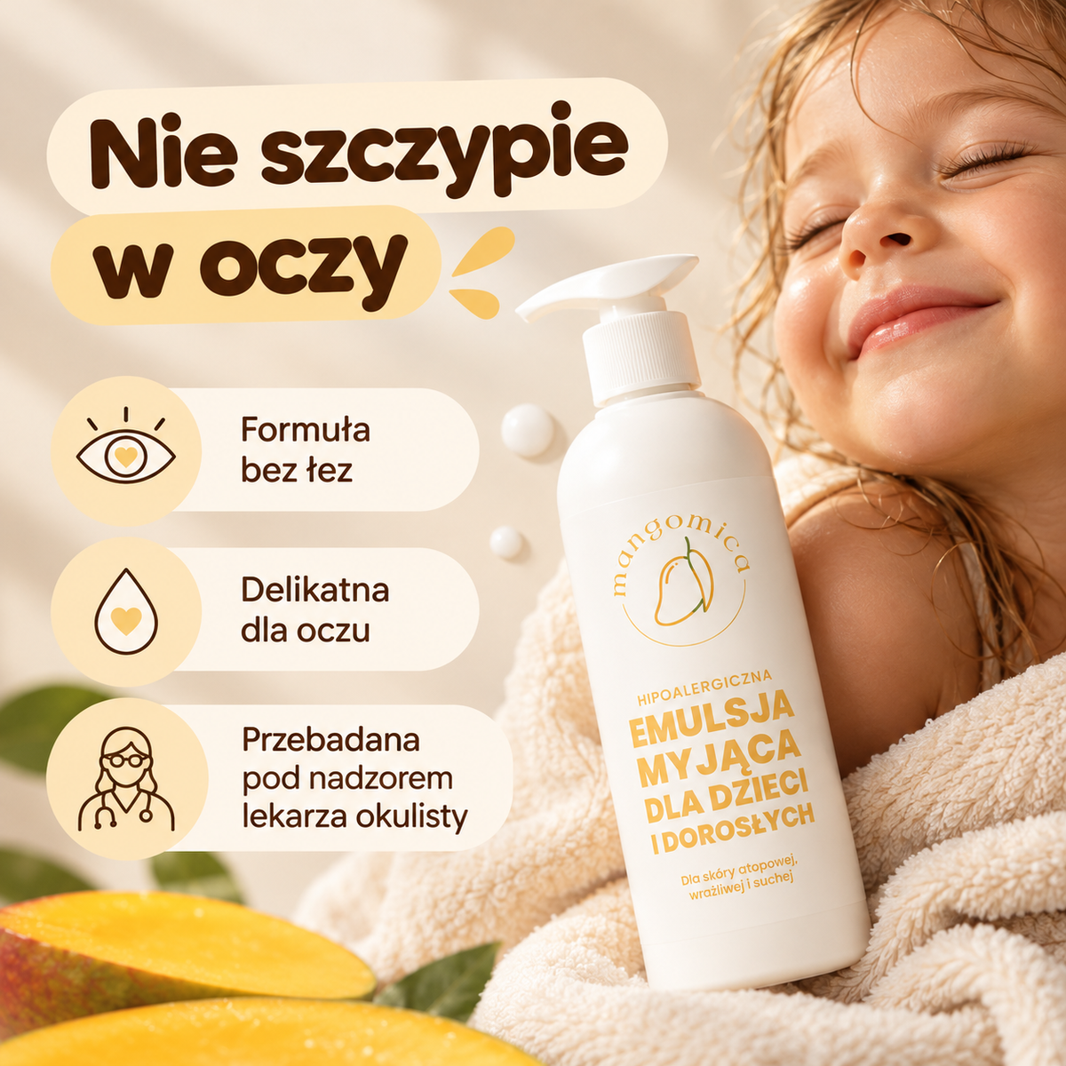 Emolient do kąpieli dla dzieci i dorosłych
